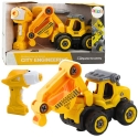 Lean Toys Nuotoliniu būdu valdomas atsuktuvas RC ekskavatorius Geltona 2in1 Lean Toys Nuotoliniu būdu valdomas atsuktuvas RC ekskavatorius Geltona 2in1