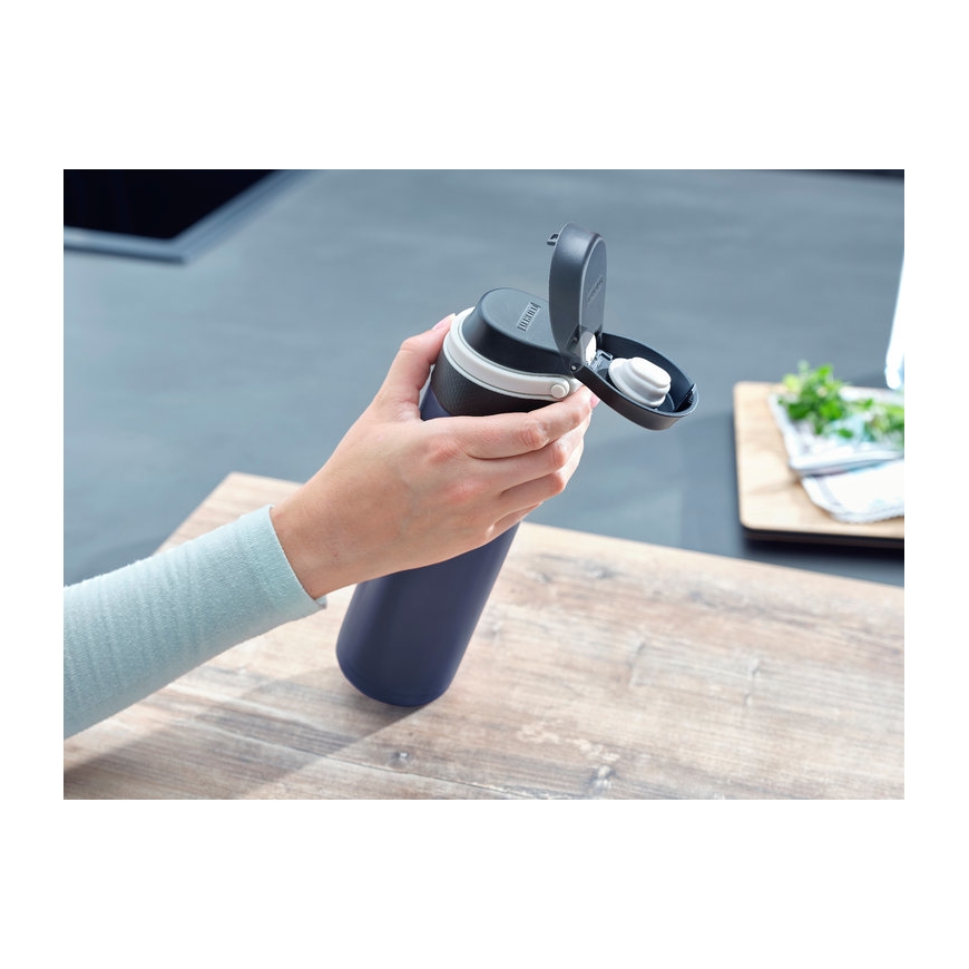 Leifheit 03275 matkamuki 600 ml musta, Sininen Ruostumaton teräs – 3