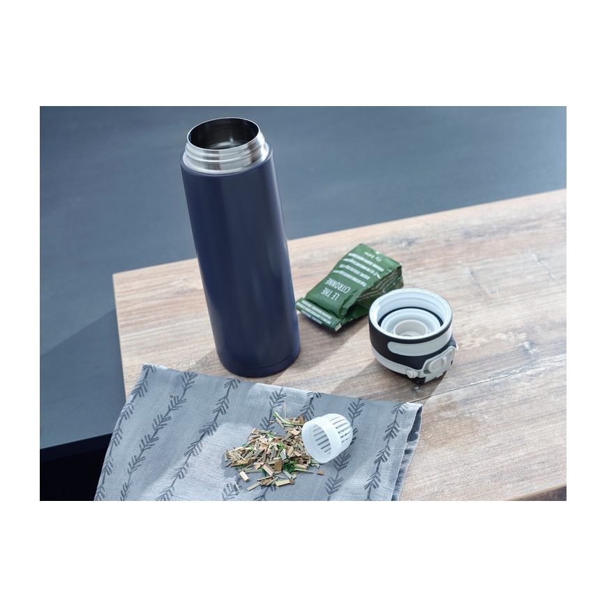Leifheit 03275 matkamuki 600 ml musta, Sininen Ruostumaton teräs – 5