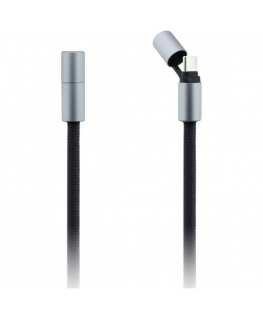 Чехол Universal Karl Lagerfeld CBDY Ikonik Charm USB-C USB-C Кабель с шнурком Черный