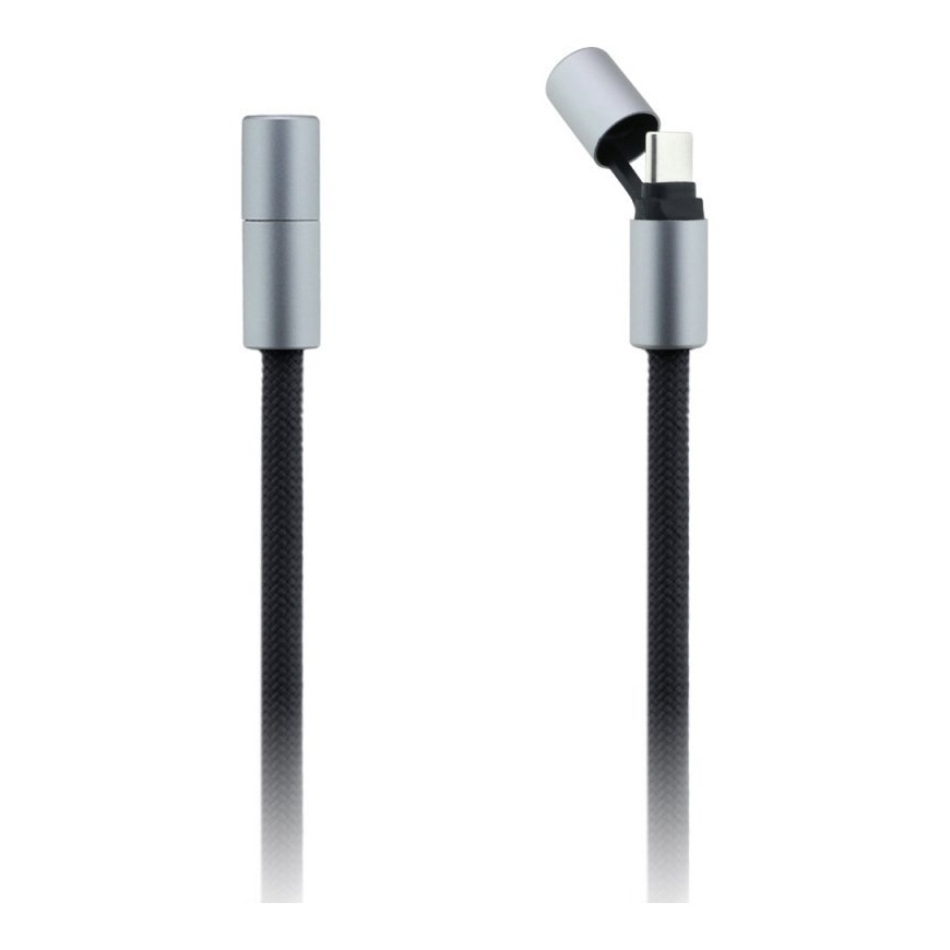 Dėklas Universal Karl Lagerfeld CBDY Ikonik Charm USB-C USB-C Kaabel Lanyard Must