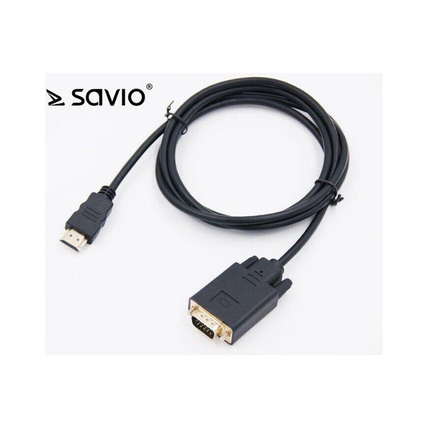 Kabelis D-Sub (VGA) - D-Sub (VGA) 2m juodas