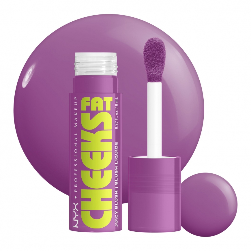 Nyx Professional Make Up FAT CHEEKS Hydrating Liquid Blush 08-Blueberry Burst 8 ml – 2