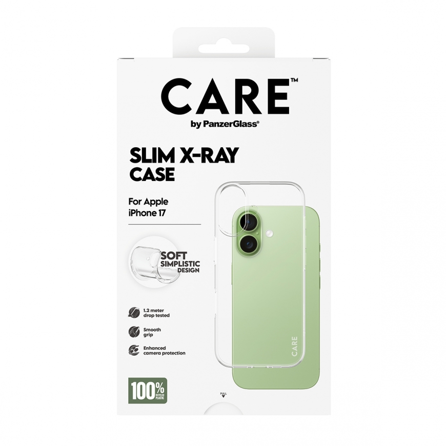 PanzerGlass CARE by ® Fashionable Case Transparent X-Ray Soft Basic iPhone 17 mobiliojo telefono dėk – 3