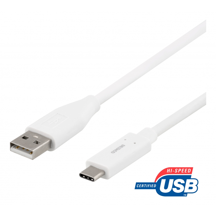 Deltaco USBC-1007 USB kabelis USB 2