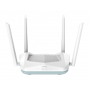 D-Link R15 belaidis maršrutizatorius Gigabitinis eternetas Dviguba juosta (2,4 GHz / 5 GHz) Balta D-Link R15 belaidis maršrutizatorius Gigabitinis eternetas Dviguba juosta (2,4 GHz / 5 GHz) Balta