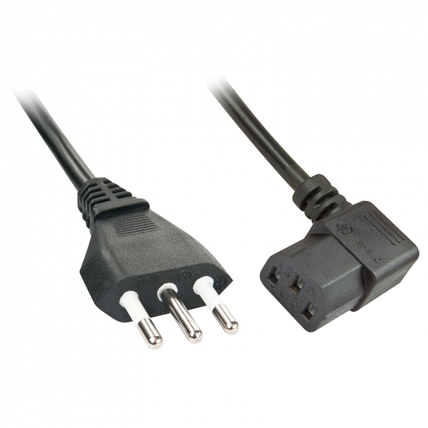 Lindy 30346 elektrības kabelis Melns 2