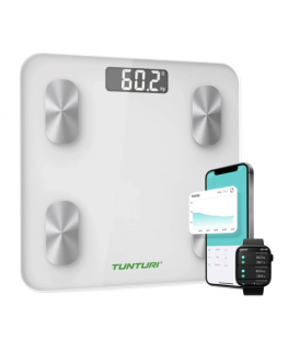 Svarstyklės TUNTURI SC30 SMART SCALE SU PROGRAMĖLE