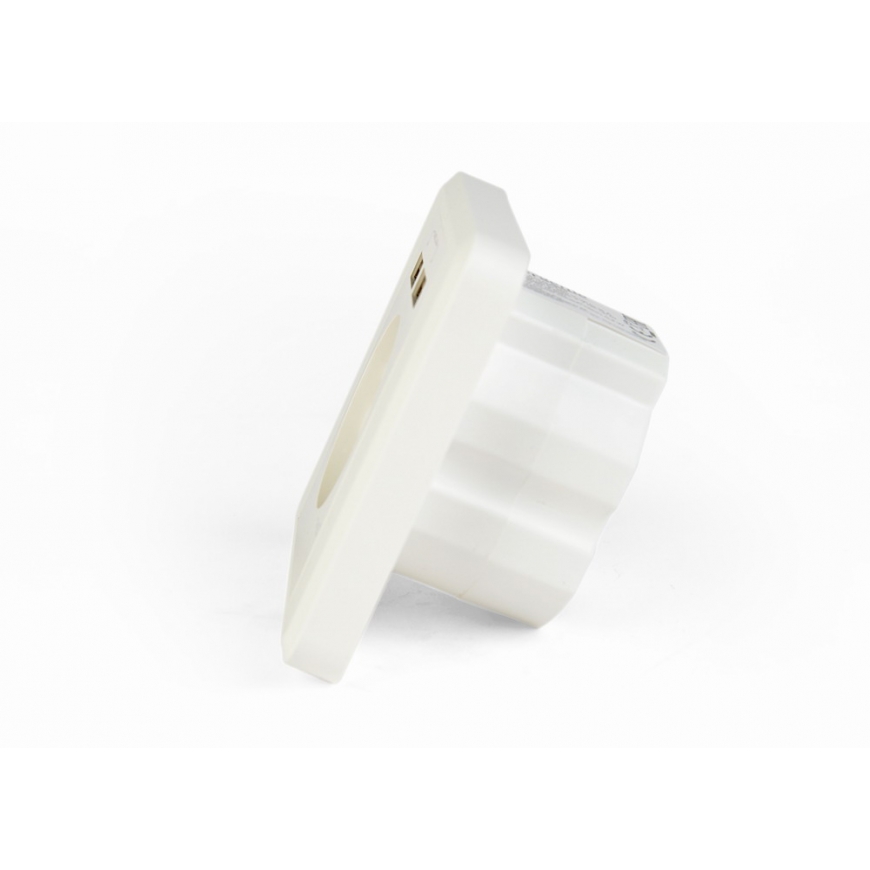 EnerGenie EG-ACU2A2-01 pistorasia 2 x USB + CEE 7/3 Valkoinen – 3