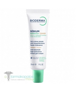 Bioderma SÉBIUM KERATO+ COVER high-tolerance tinted anti-blemish gel cream 30 ml