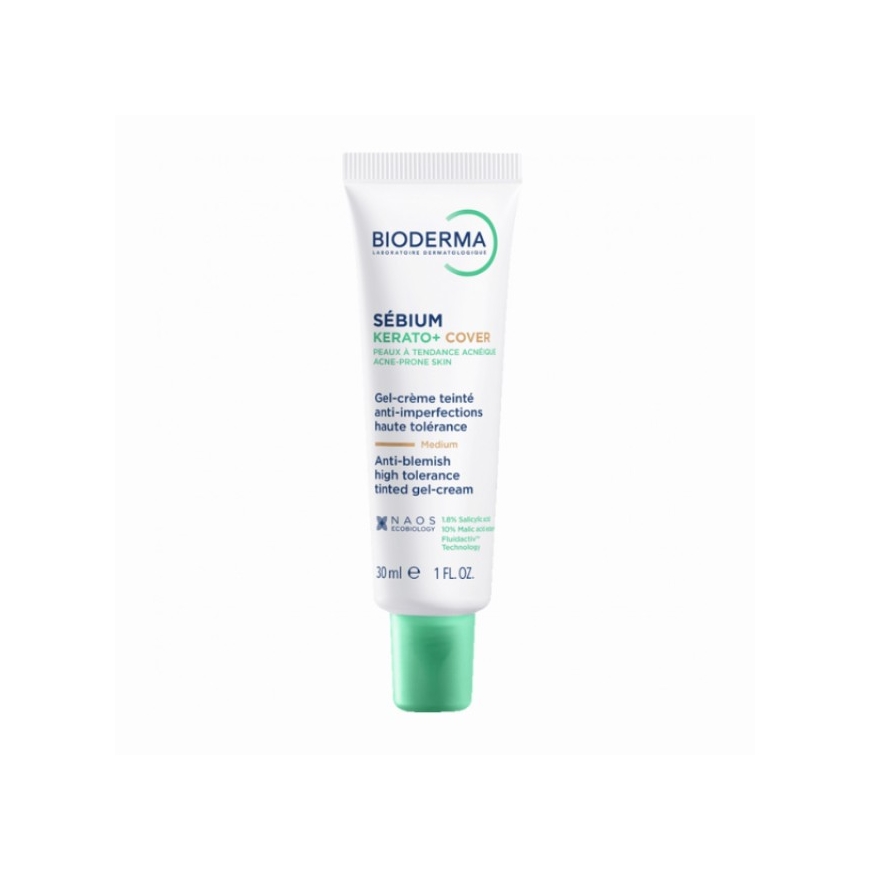 Bioderma SÉBIUM KERATO+ COVER aukštos tolerancijos tonuotas anti-nuopelnų gelio kremas 30 ml – 2