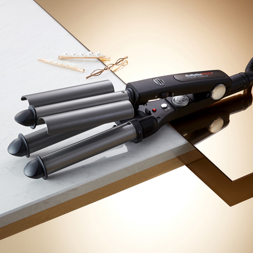 BaByliss TRIPPLE WAVER Lokšķēres Silts Melns 125 W 2,7 m – 3