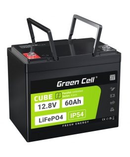 Green Cell LFPGC12V60AH UPS akumuliatorius Ličio geležies fosfatas (LiFePO4) 12,8 V 60 Ah