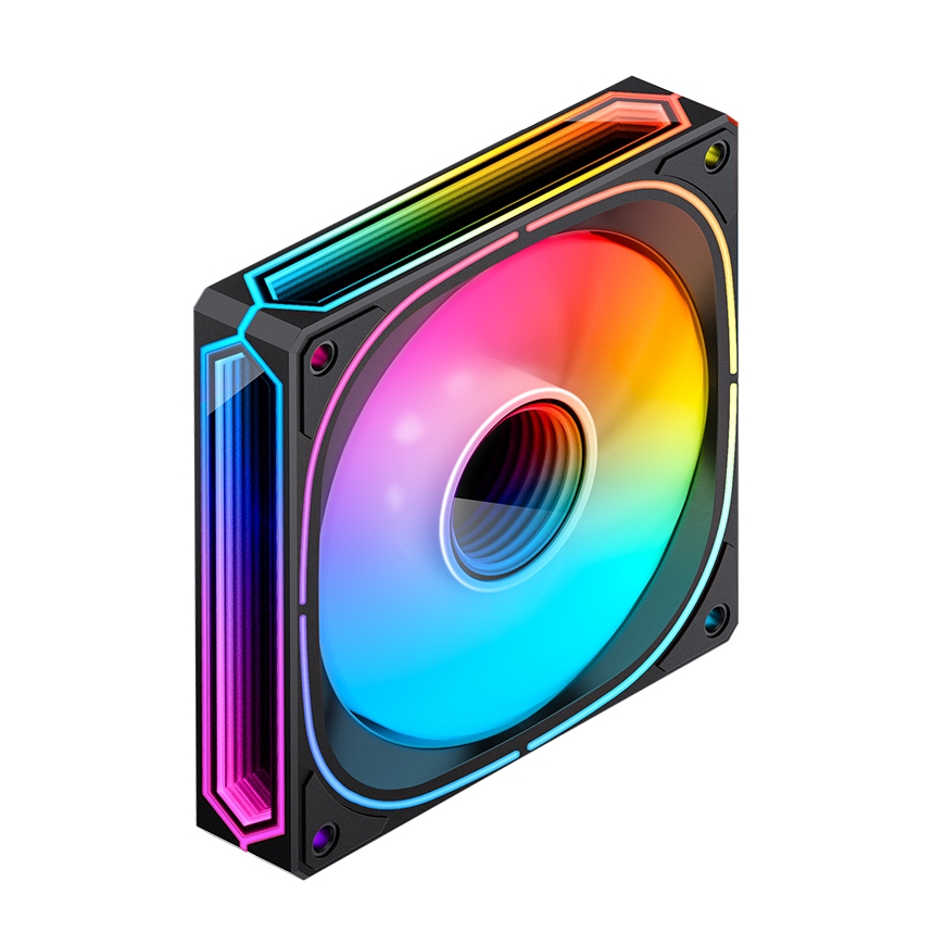 Jonsbo FR-505BR arvuti jahutussüsteem Arvuti korpus Ventilaator 12 cm Must, Valge 1 tk – 4