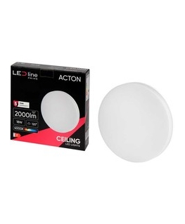 Led Line Prime LED valgusti, pinnapealne, ACTON 18W 2000lm 4000K IP54 ümmargune