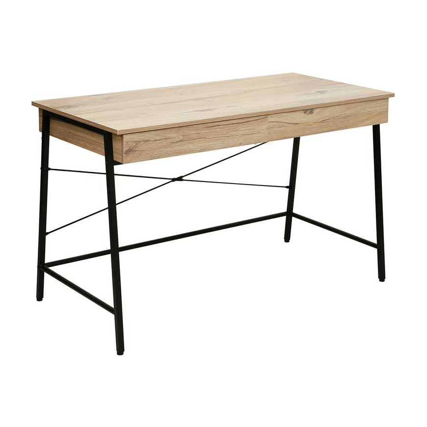 Home4You Writing Desk HANNES 120x60xH76cm, rustic melamine