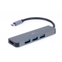 Gembird A-CM-COMBO2-01 laptop dock/port replicator USB 3.2 Gen 1 (3.1 Gen 1) Type-C Grey Gembird A-CM-COMBO2-01 laptop dock/port replicator USB 3.2 Gen 1 (3.1 Gen 1) Type-C Grey