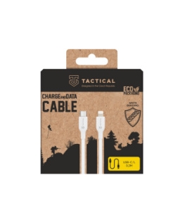 Тактический шнур USB-C|Lightning 0.3м белый