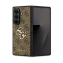 Guess 4G Lielais 4G Klasiskais Logo Lielais Siksna Metāla Pogas vāciņš, kas paredzēts Apple iPhone 17 Pro brūnā krāsā Guess 4G Lielais 4G Klasiskais Logo Lielais Siksna Metāla Pogas vāciņš, kas paredzēts Apple iPhone 17 Pro brūnā krāsā