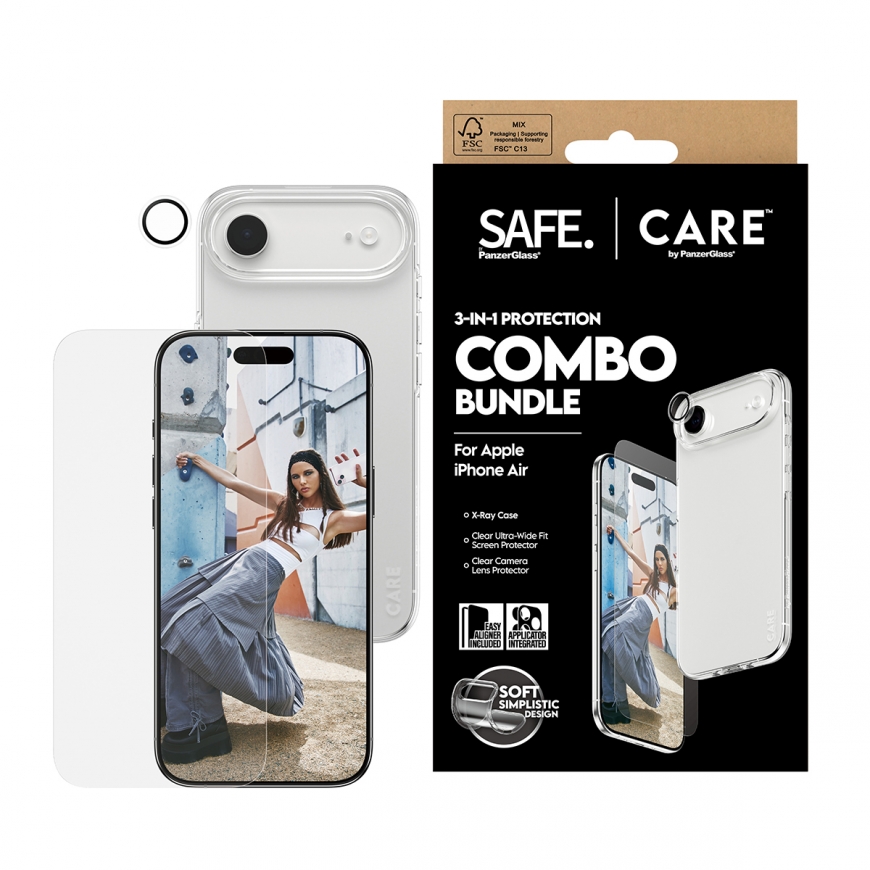 PanzerGlass SAFE. | CARE by ® 3-in-1 Fashionable Combo Bundle iPhone Air – 2