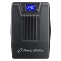 PowerWalker VI 800 SCL FR puhvertoiteallikas (UPS) Liini-interaktiivne 0,8 kVA 480 W 2 vahelduvvoolu