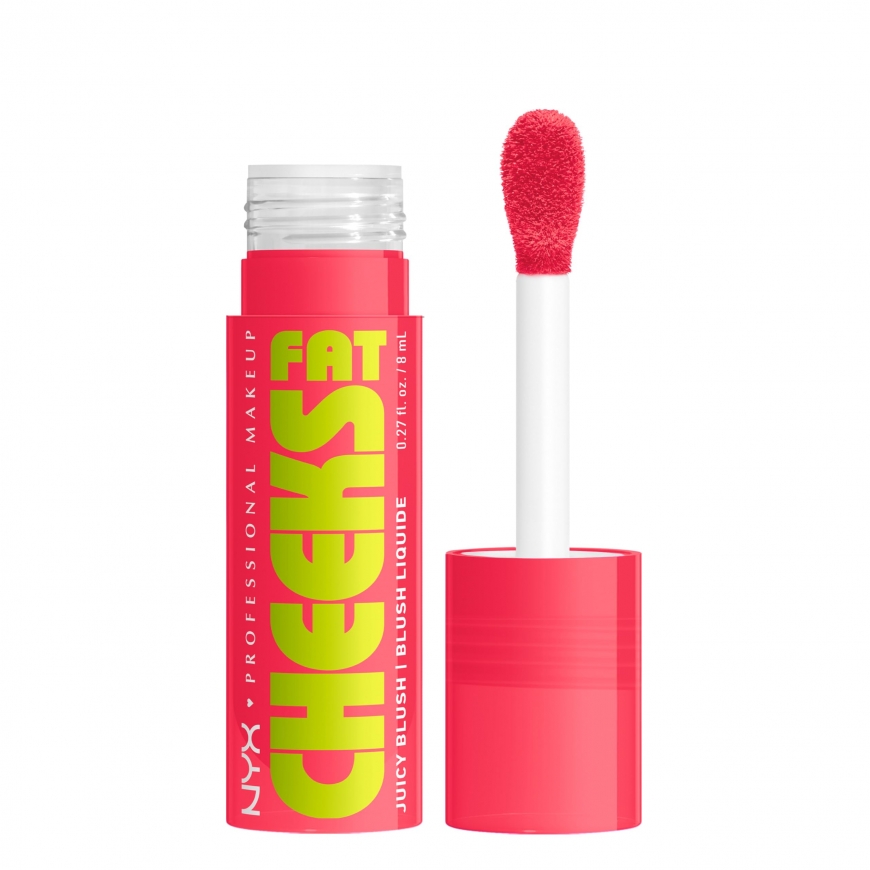 Nyx Professional Make Up FAT CHEEKS Hydrating Liquid Blush 06-Bouncin' Berry 8 ml – 2
