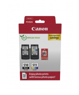 Canon 2970B017 mustekasetti 2 kpl Alkuperäinen musta, Syaani, Magenta, Keltainen