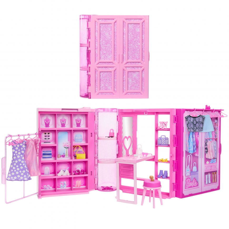 Barbie HXD59 leļļu aksesuārs Leļļu skapis