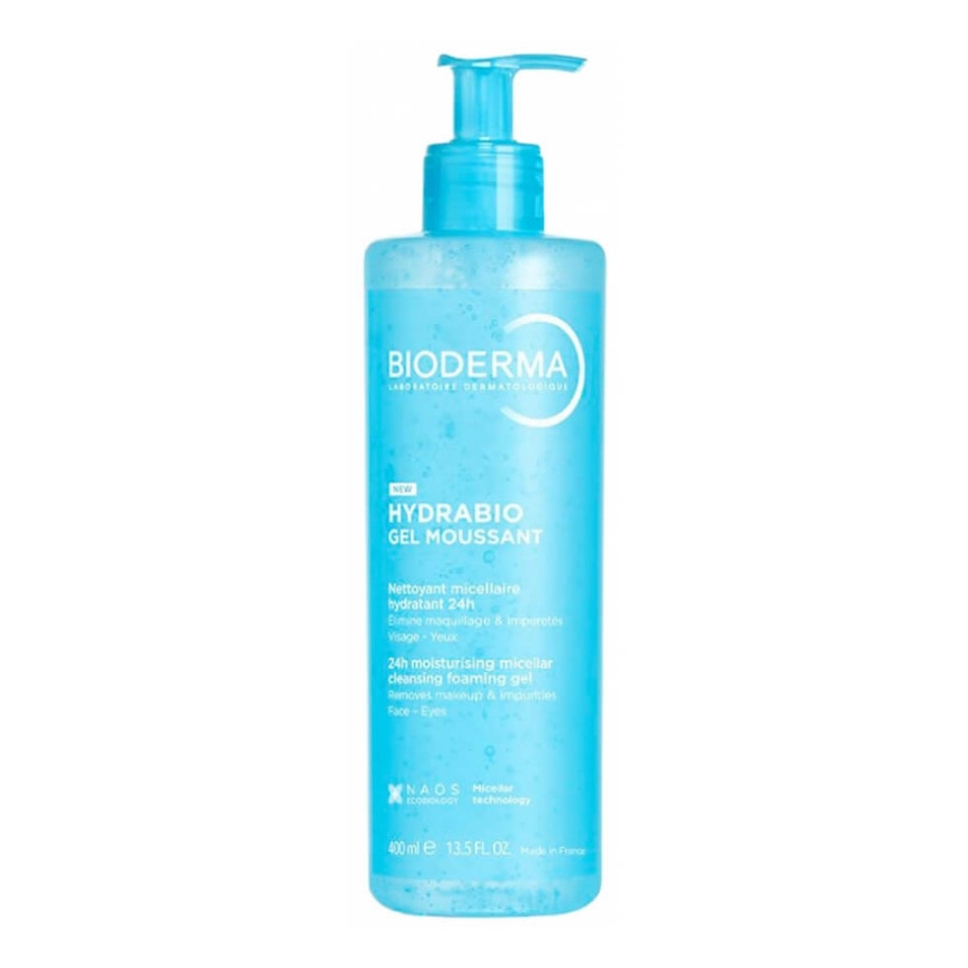 Bioderma HYDRABIO 24h drėkinantis micelinis valomasis gelis 400 ml