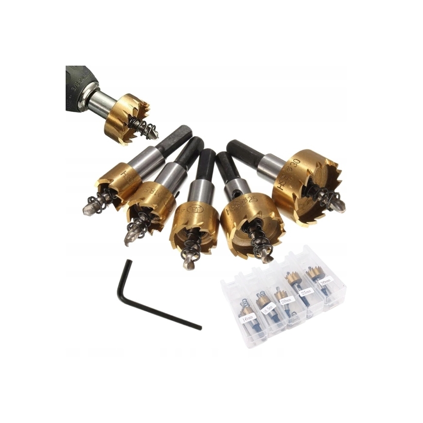 OEM Drill Countersink Set for Wood, 3 pcs, 12-16-19 mm - For Screws