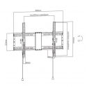 Gembird WM-80T-01 крепление для телевизора 2,03 m (80") Черный, Стальной Gembird WM-80T-01 крепление для телевизора 2,03 m (80") Черный, Стальной