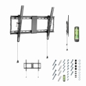 Gembird WM-80T-01 televizora stiprinājums 2,03 m (80") Melns, Tērauds Gembird WM-80T-01 televizora stiprinājums 2,03 m (80") Melns, Tērauds