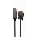 Gembird CC-DPM-DVIM-4K-6 vaizdo kabelio adapteris 1,8 m DisplayPort DVI Juoda Gembird CC-DPM-DVIM-4K-6 vaizdo kabelio adapteris 1,8 m DisplayPort DVI Juoda