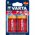 Varta MAX TECH 2x Alkaline D Ühekordne patarei Aluseline Varta MAX TECH 2x Alkaline D Ühekordne patarei Aluseline