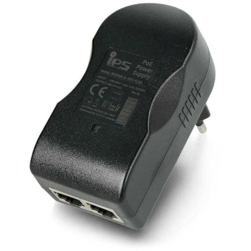 IPS PoE kištuko adapteris - RJ45 - 48V / 0.5A / 24W - juodas – 2