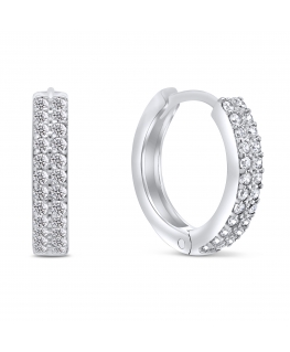 Серебряные круглые серьги Brilio Silver Nesenstantys EA343W