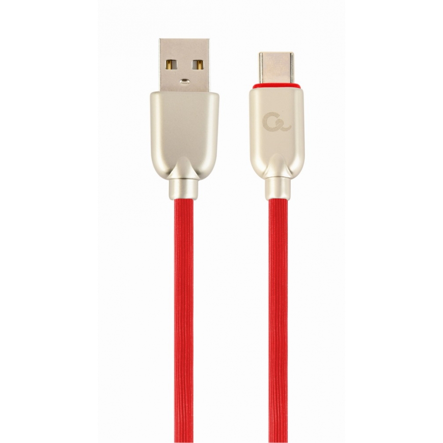Cablexpert CC-USB2R-AMCM-2M-R USB kabelis USB 2.0 USB A USB C Sarkans