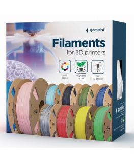 Gembird 3DP-PLA-FL-01-W 3D printēšanas materiāls Polipienskābe (PLA) Balts 1,32 kg