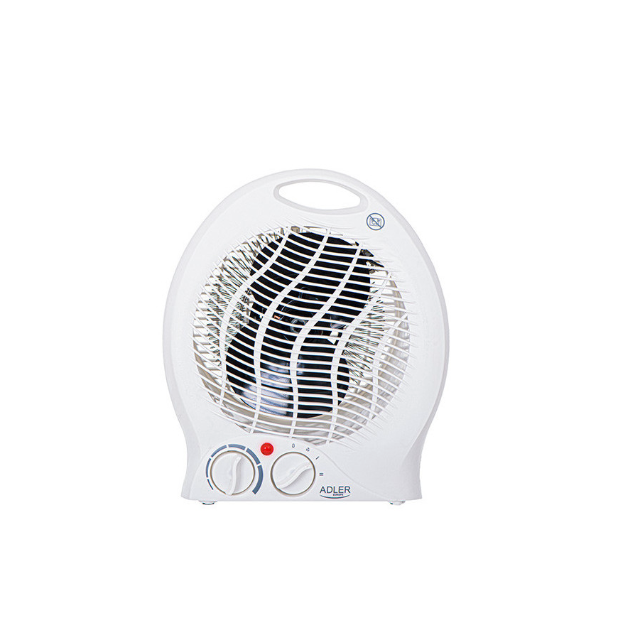 Adler AD 7727 Sisätila Valkoinen 1500 W Sähkökäyttöinen lämpötuuletin