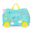 Trunki 1568282711 bagāža Čemodāns Rozā, Tirkīzs, Dzeltens 18 L Plastmasa Trunki 1568282711 bagāža Čemodāns Rozā, Tirkīzs, Dzeltens 18 L Plastmasa