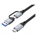 Equip 128431 USB-kaapeli USB 3.2 Gen 2x2 1 m USB A/USB C USB C musta Equip 128431 USB-kaapeli USB 3.2 Gen 2x2 1 m USB A/USB C USB C musta