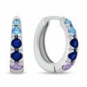 Brilio Silver Matching silver rings with colored zirconia EA1222WB Brilio Silver Matching silver rings with colored zirconia EA1222WB