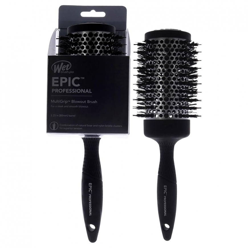 Wet Brush, Epic MultiGrip, Blowout, Щетка для волос, Черная, Большая 63
