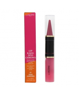 Набор Duo, Lancome, Lip Kajal Duo Chroma, Кремовая помада и блеск для губ, 01, Розовый Хрома, 2.7 г