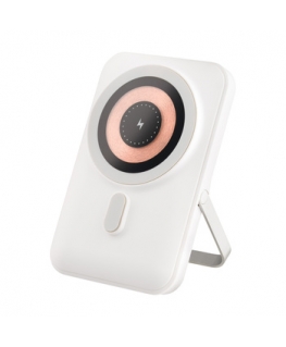 Qualo QMPB5-LD-00 MagSafe bezvadu akumulators 10000mAh / LED / 20 W / USB-C / Lightning