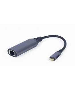 Gembird A-USB3C-LAN-01 sülearvuti dokk ja pordireplikaator USB 3.2 Gen 1 (3.1 Gen 1) Type-C Must, Hall