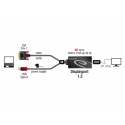 DeLOCK 0.3m, DVI 24+1 + USB-A/Displayport 20p 0,3 m DVI-D + USB HDMI musta DeLOCK 0.3m, DVI 24+1 + USB-A/Displayport 20p 0,3 m DVI-D + USB HDMI musta