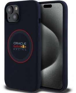 Red Bull Red Bull Red Bull Mesh Logo and Red Ring MagSafe case for Apple iPhone 17 Pro in Navy blue color