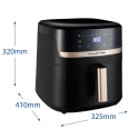 Russell Hobbs SatisFry Heißluftfritteuse Yksi 8,3 L Erillinen 1800 W Kuumakiertoilmakypsennin musta Russell Hobbs SatisFry Heißluftfritteuse Yksi 8,3 L Erillinen 1800 W Kuumakiertoilmakypsennin musta