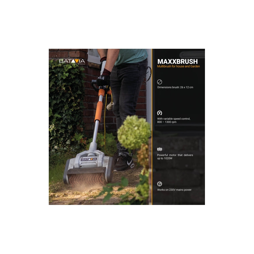Batavia Maxxbrush 1020W multišepetys 26 cm su žaliu spiralu – 2